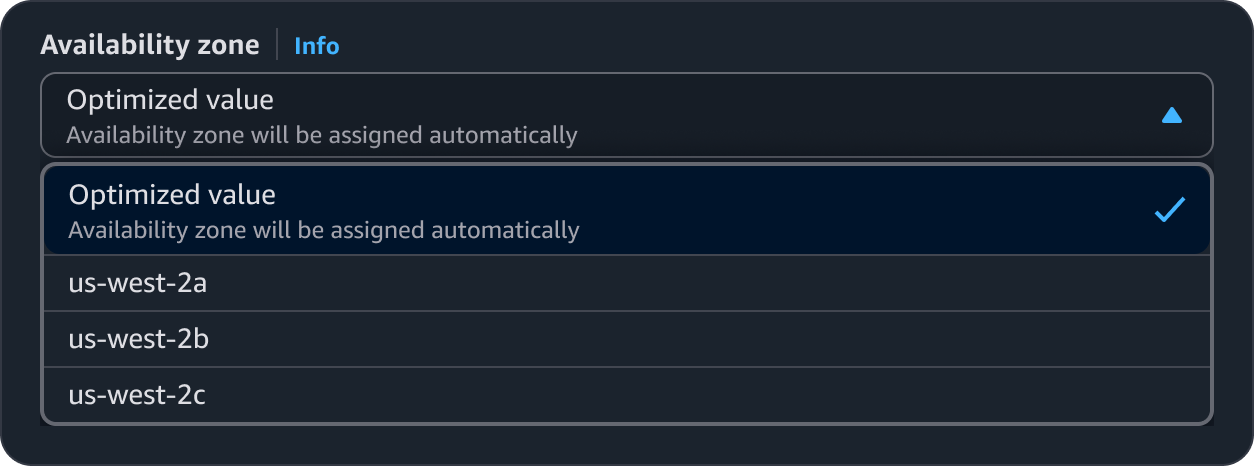 Automatic defaults select
