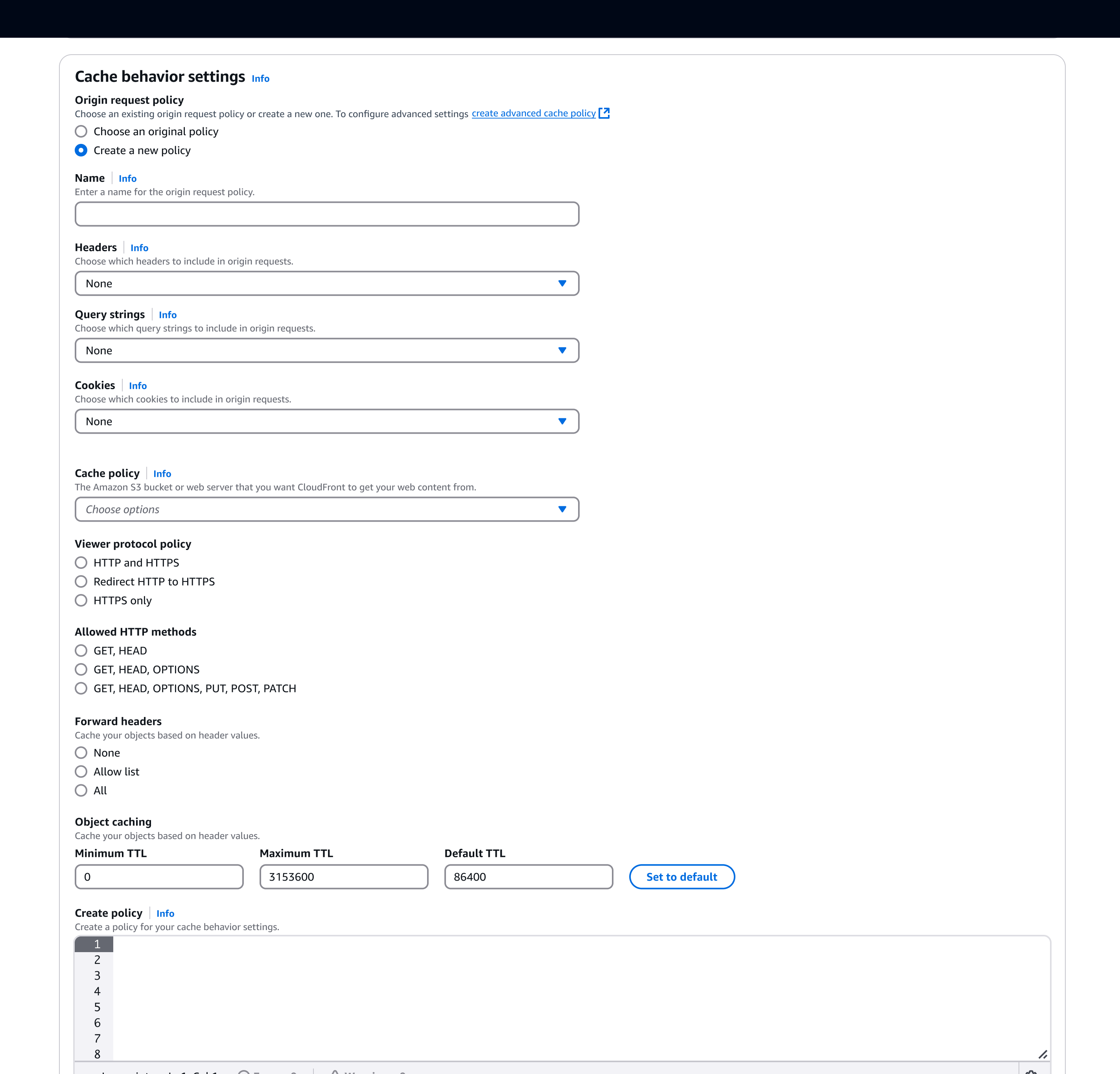 Embedded form within a single page create. Showing radio buttons to progressively show inputs.